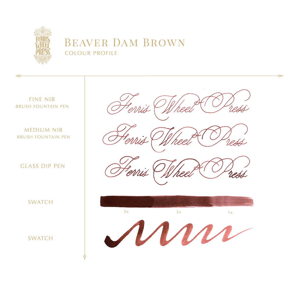 38ml Beaver Dam Brown Ink
